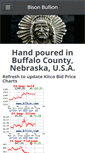 Mobile Screenshot of bisonbullion.com
